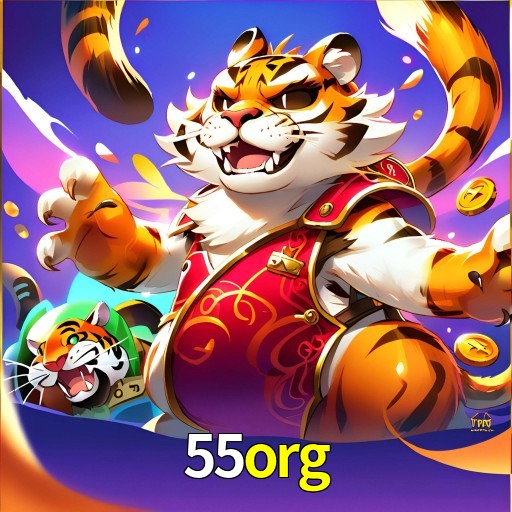 Imagem promocional da 55org mostrando a plataforma e suas vantagens
